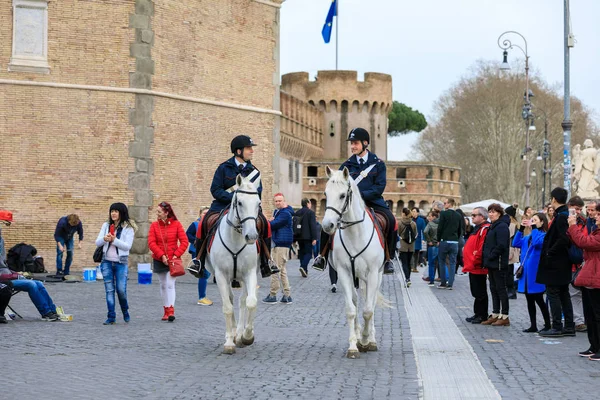 Polizia montata di Roma — Foto Stock