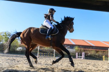 Horserider eğitim modacı açık havada mı