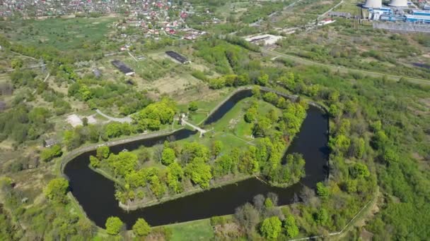 Вид Воздуха Форт Калининграде Россия — стоковое видео