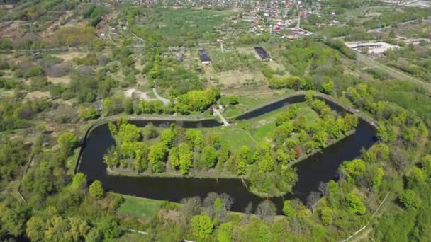 Luftaufnahme Des Forts Kaliningrad Russland — Stockvideo