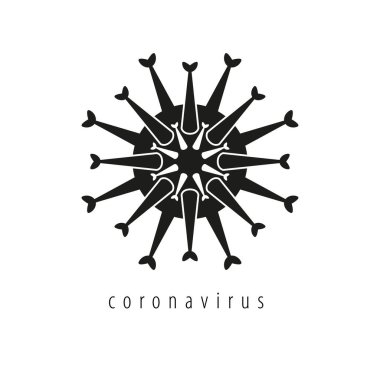 Coronavirus vektör elementi tasarımınız için izole edildi