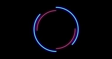 Neon çerçeve ışık animasyonu inanılmaz tasarım