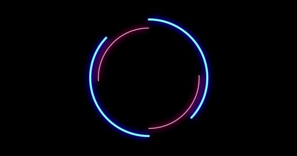 Imagens de animação de luz de quadro de néon design incrível — Vídeo de Stock