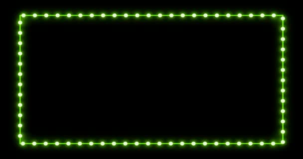 Images d'animation lumière cadre néon design incroyable 