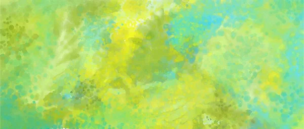 Abstrakter grüner Aquarell-Hintergrund für Ihr Banner. — Stockvektor