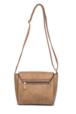 Çiçek desenli izole kahverengi debriyaj