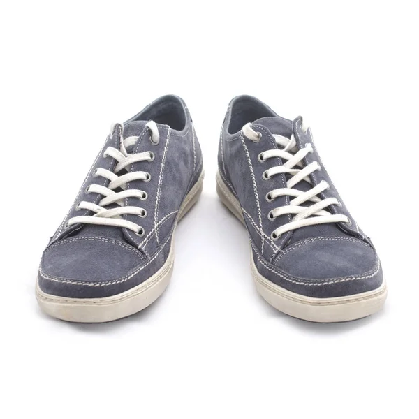 Fiatal pár cipő kék, elöl — Stock Fotó