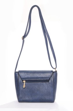 Beyaz izole mavi deri debriyaj