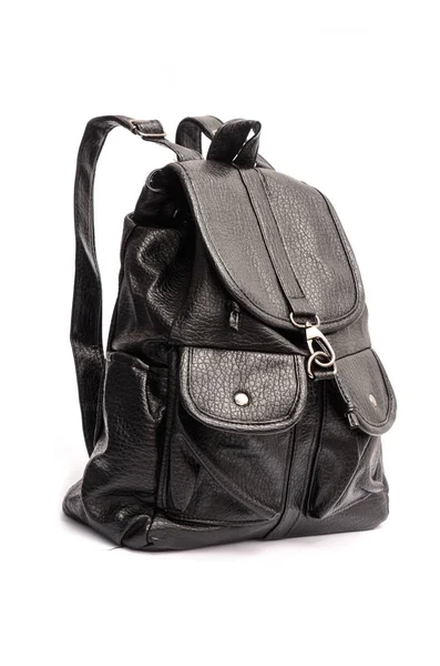 Women's leather backpack isolated — Stock Photo, Image