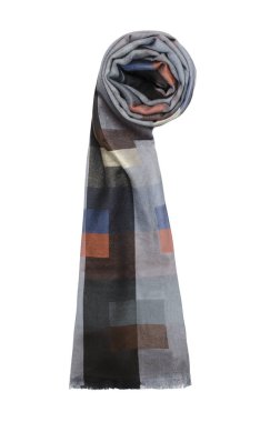 desenli beyaz izole kadın atkı renk