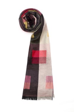 desenli beyaz izole kadın atkı renk