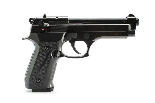 Pistolet, pistolet na białym tle — Zdjęcie stockowe