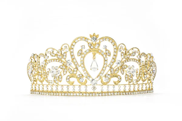 Золотая корона на белом фоне Лицензионные Стоковые Изображения