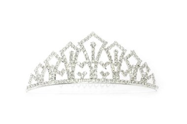 Beyaz bir arka plan üzerinde izole taç