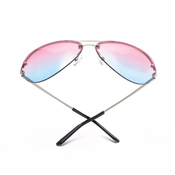 Sunglasses in an iron frame with gradient glass isolated on whit — Stock Photo, Image