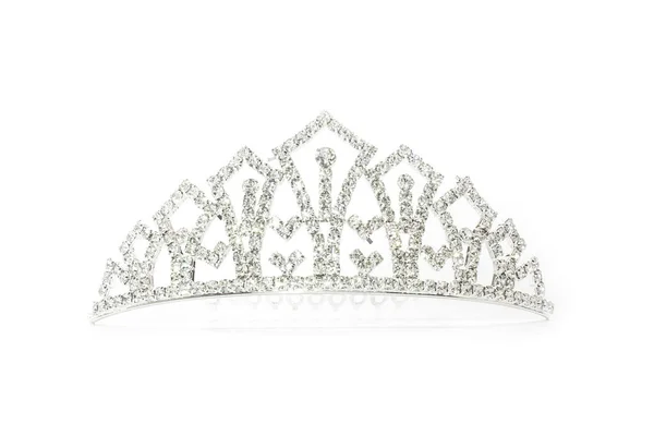 Tiara isolado sobre um fundo branco — Fotografia de Stock