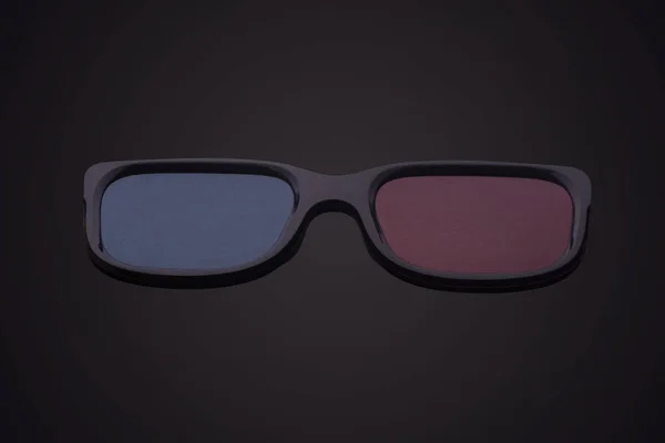 Stereo gözlükler siyah arkaplanda — Stok fotoğraf