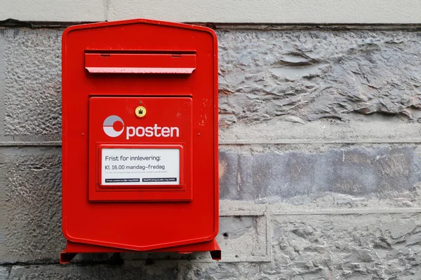 Norwegian post box — Stock Photo, Image
