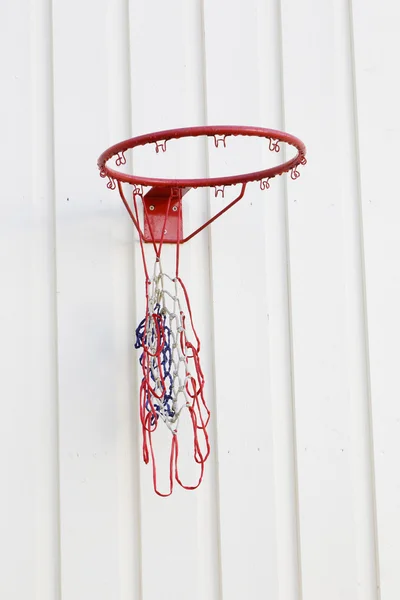Basketbalové sítě rozbité — Stock fotografie