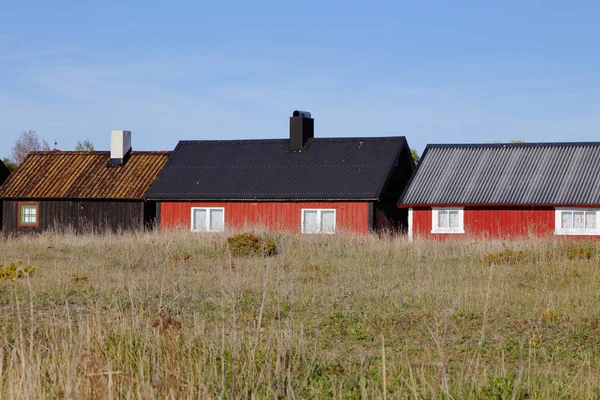 Gruppe von Fischerhütten — Stockfoto