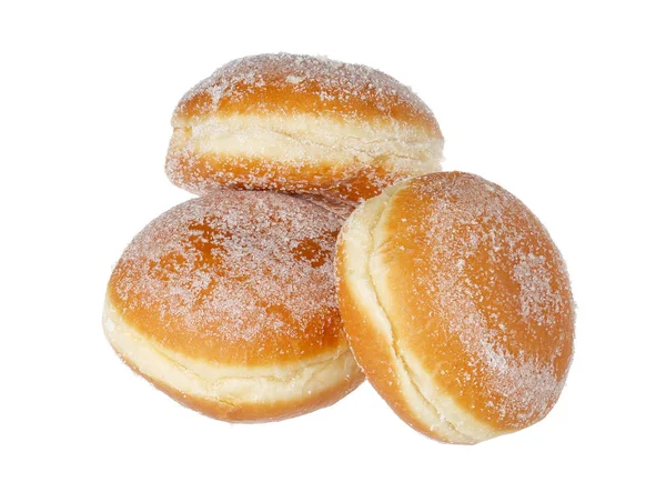 Drie vanille dounts — Stockfoto