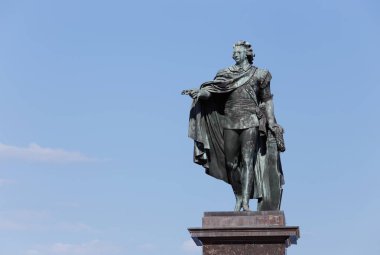 Gustav III statue by Johan Tobias Sergel (1740-1814) clipart