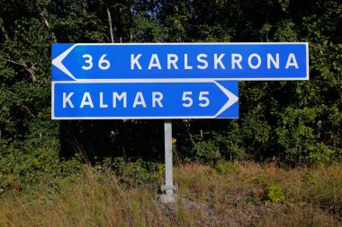 Kalmar - Karlskrona signpost