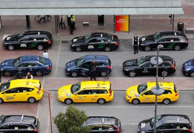 Stokholm Merkez İstasyonu taksi durağı