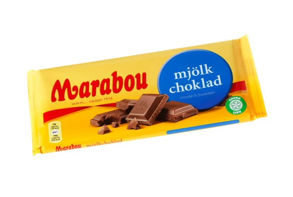 Marabou mjolkchoklad  chocolate bar — Stock Photo, Image