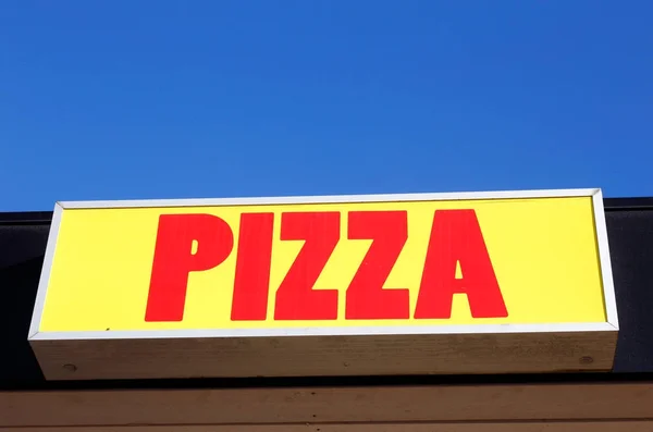 Pizza restaurang tecken — Stockfoto