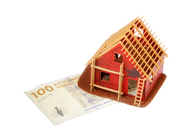 Bir değer taban üzerinde bina Unfinished