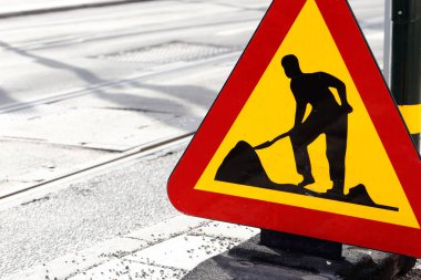 Yol çalışması trafik işaretleri