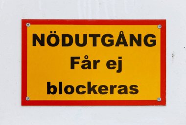 Acil çıkış kapalı değil