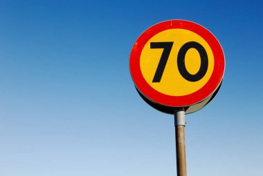 Hız sınırı işareti 70
