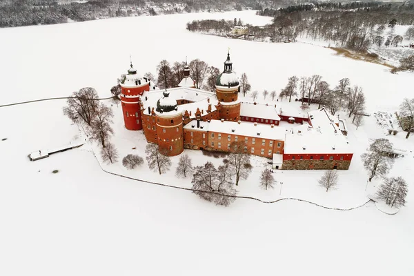 Gripsholm 城堡鸟瞰图 — 图库照片