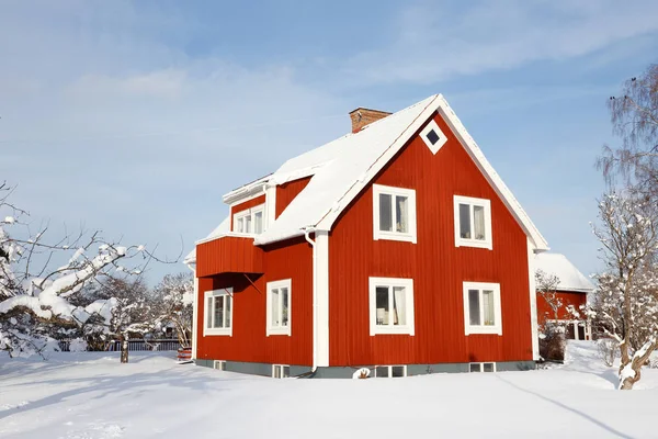 Swedish older red family house