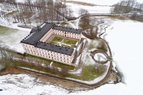 Vista aérea do palácio de Tullgarn — Fotografia de Stock