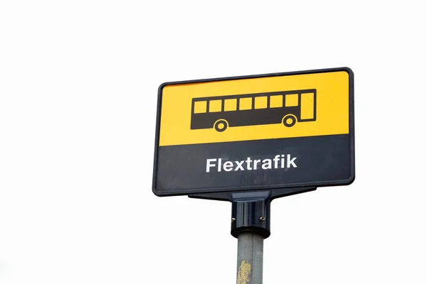 Flextrafik paragem de serviço de autocarro — Fotografia de Stock