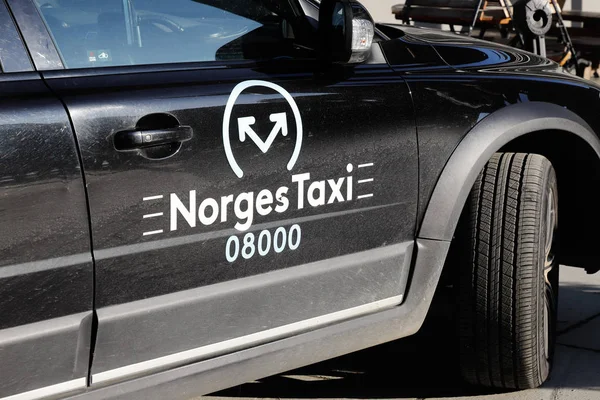 Norsk taxi — Stockfoto