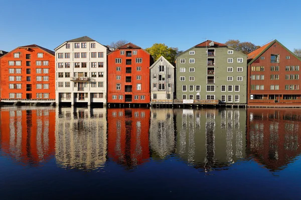 Trondheim old harbor — Stock Photo, Image