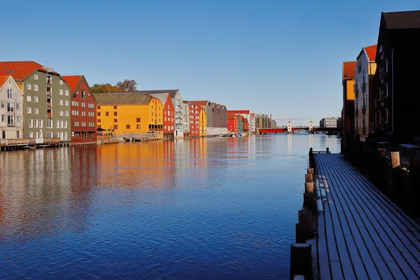 Puerto viejo de Trondheim — Foto de Stock