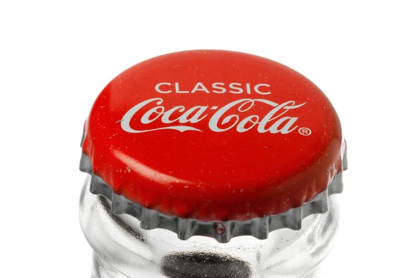 可口可乐经典瓶盖 — 图库照片