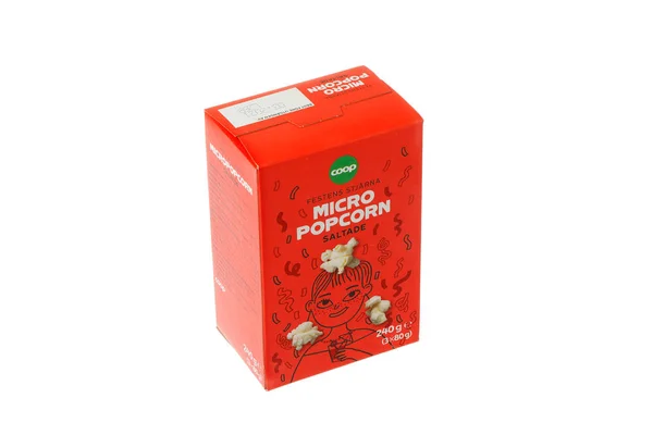 Coop micro popcorn box — Stock fotografie