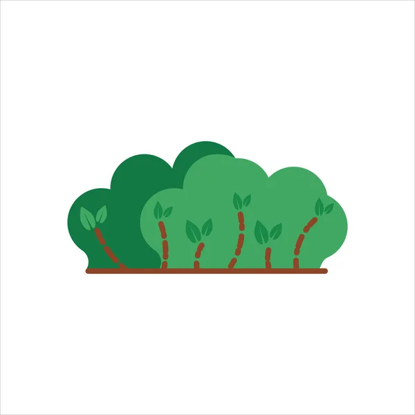 Ağaç simgesi. Beyaz arkaplanda vektör çizimi. Ekoloji ya da doğa logosu için element.