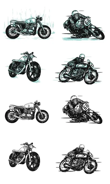 Maravilloso Vector Motocicleta Vintage — Vector de stock