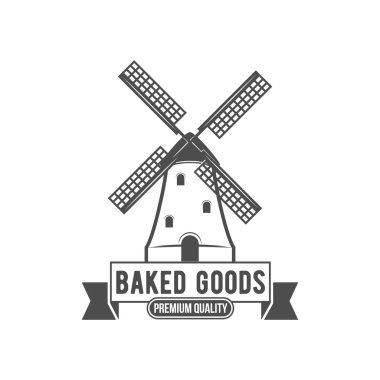 vintage retro bakery logo clipart