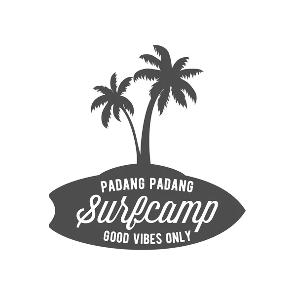 Vintage surfing label — Stock Vector