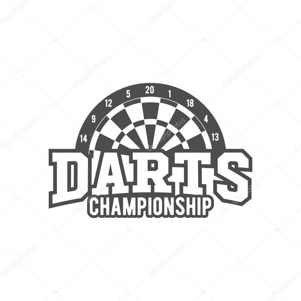 Darts championship badge