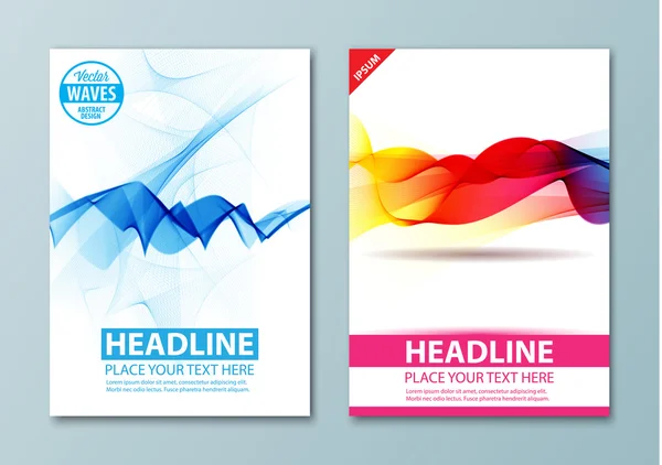 Modèle de brochure, de rapport ou de flyer abstrait moderne — Image vectorielle