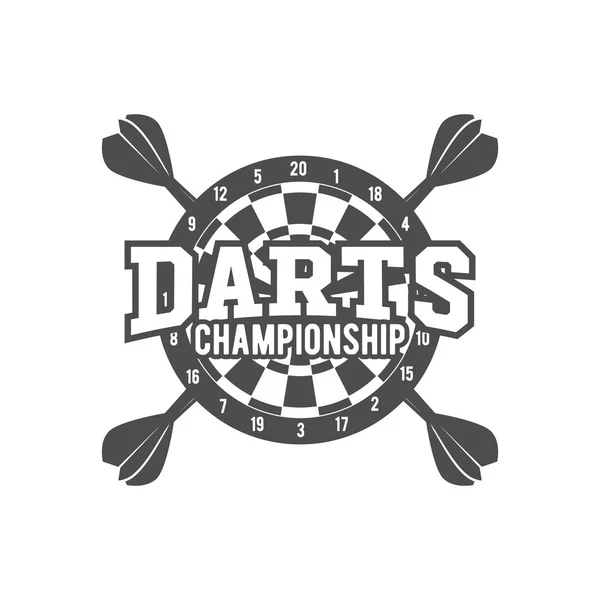 Darts-Etikett — Stockvektor